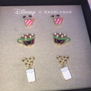 NIB Disney Set of 3 Hot Coco pierced earrings